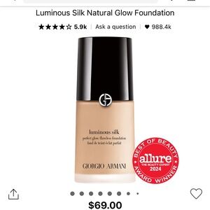 Giorgio Armani Luminous Silk Natural Glow Foundation - 3.5